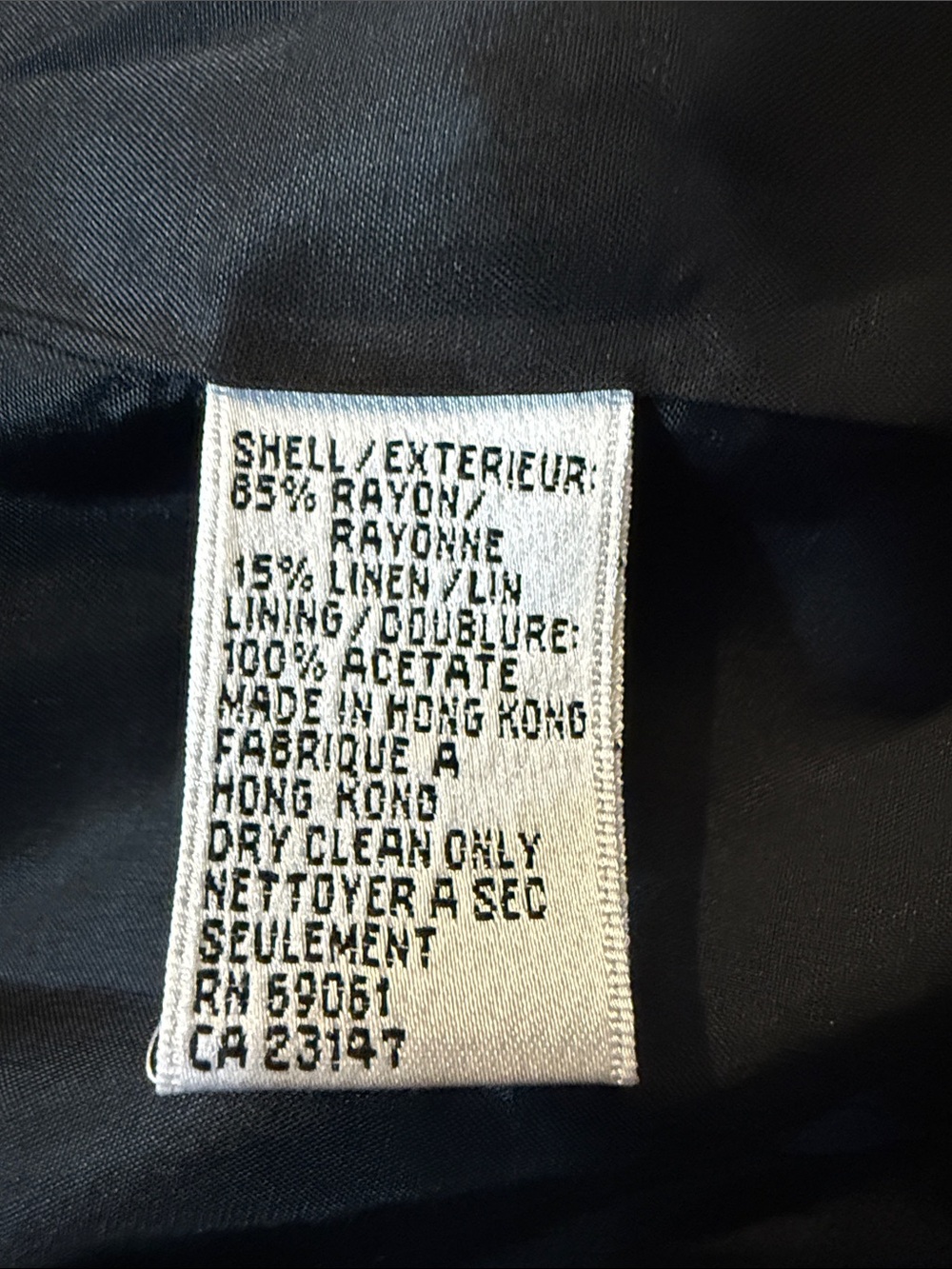 Talbots Black Double-Breasted Blazer with Gold Buttons - Picture 4 of 4